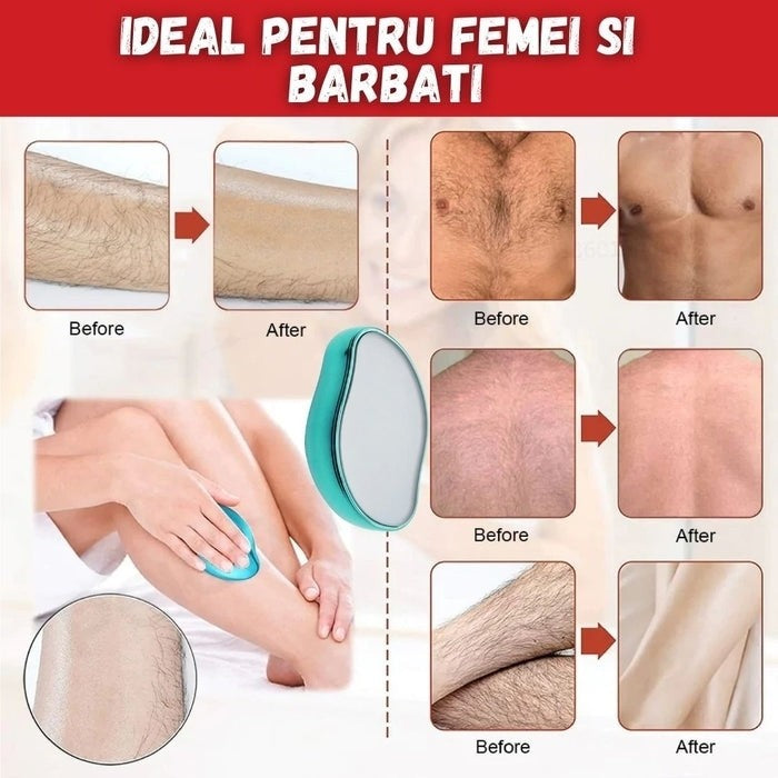 Set 2x epilator cu cristale piatra ponce