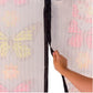 Perdea magnetica anti insecte - model cu flori si fluturi 200x100 cm