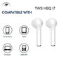 Casti wireless, i7, Music, cu Microfon, Apeluri Telefon, Alb