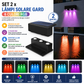 Set 2 x Lampi Solare Gard 6 Culori, Iluminare Automata, Rezistente La Apa