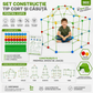 Set Constructie Tip Cort si Casuta pentru Copii – Kit Creativ cu Bare si Conectori, Asamblare Usoara, Joc Educativ pentru Interior si Exterior