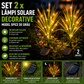 Set 2 x Lampi Solare Decorative pentru Gradina Model Spice de Grau – LED cu Senzor de Lumina, Iluminare Ambientala, Rezistente IP66 pentru Exterior