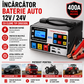 Incarcator Baterie Auto 12/24V Cu Cleme Tip Crocodil, Protectie Sigura, Compatibil Universal, Utilizare Usoara