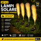 Set 4 x Lampi Solare Decorative Tip Iarba Pampas 70 Cm Cu LED Lumina Calda Rezistente IP66 Pentru Gradina Terasa Si Alei