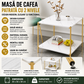Masa de Cafea Patrata cu 2 Nivele – Design Modern, Functionalitate Maxima si Eleganta Contemporana pentru Livinguri si Spatii Multifunctionale
