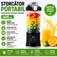 Storcator de Fructe Portabil 600 ml, Baterie 1500 mAh, Incarcare USB si Afisaj Digital , Zdrobire Rapida