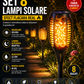 Set 8 x Lampa solara tip torta cu efect flacara 51.5 cm