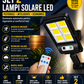 2 X Proiector solar 6 celule,120 LED-uri COB ,cu senzor de miscare, sistem prindere inclus
