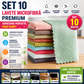 Set 10 x Laveta Microfibra Profesionala - Super Absorbanta
