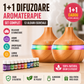 Lichidare de Stoc! 1+1 Difuzor pentru Aromaterapie + Cadou 24 de Uleiuri Esentiale