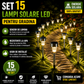 Set 15 x Lampa Solara De Gradina Inox , Tip Tarus