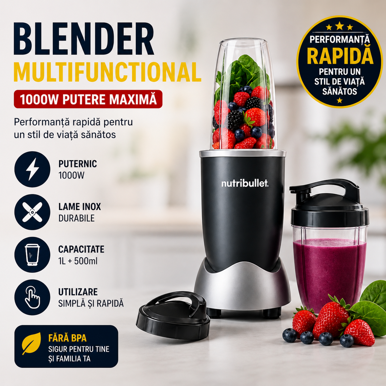Multi-Blender – Pachet complet cu 9 piese