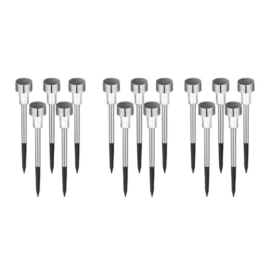 Set 15 x Lampa Solara De Gradina Inox , Tip Tarus