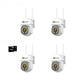 Set 4 x Camere de Supraveghere Video, 32 Leduri, Rotative, Infrarosu, Rezistanta la apa + 4 Carduri 32GB