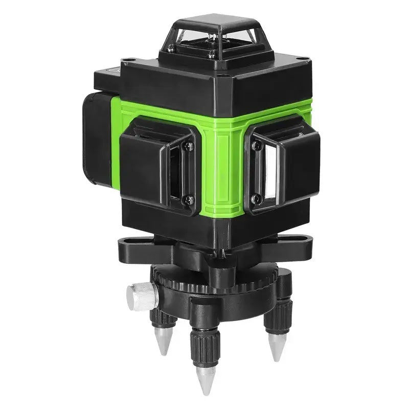 Nivela Laser 4D Profesionala Verde cu 16 Linii + Trepied, 2 Baterii, Telecomanda si Valiza de Transport – Instrument de Nivelatie, Renovari si Aliniere Precisa!