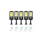 Lichidare de Stoc! Set 5 x Proiector Solar 6 Celule,120 LED-uri COB ,cu Senzor de Miscare, Sistem Prindere Inclus
