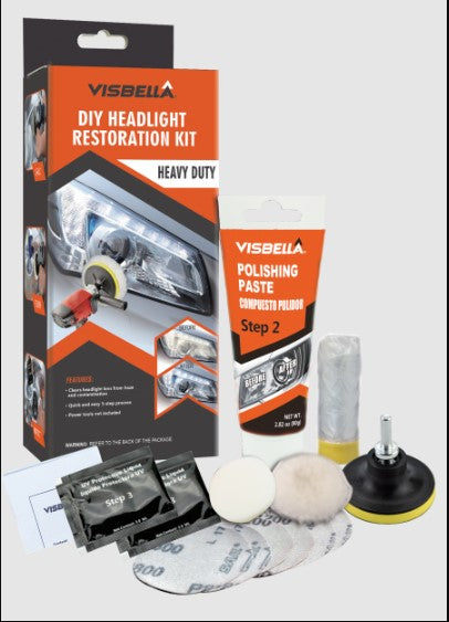 Lichidare de Stoc! Kit Polish pentru Faruri, Visbella Headlight