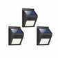Lichidare de Stoc! Set 3x Lampa solara de perete cu senzor miscare 20 LED