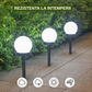 Set 12 x Lampa Solara LED Gradina tip Glob – Iluminat Exterior Premium fara Cabluri, Rezistenta la Apa, Lumina Ambientala Automata