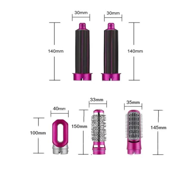 Multistyler Airwrap Hot Air Styler 5 in 1, Ondulator, Uscator, Accesorii