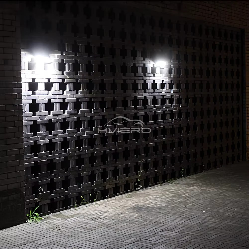 2 X Proiector solar 6 celule,120 LED-uri COB ,cu senzor de miscare, sistem prindere inclus