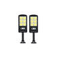 2 X Proiector solar 6 celule,120 LED-uri COB ,cu senzor de miscare, sistem prindere inclus