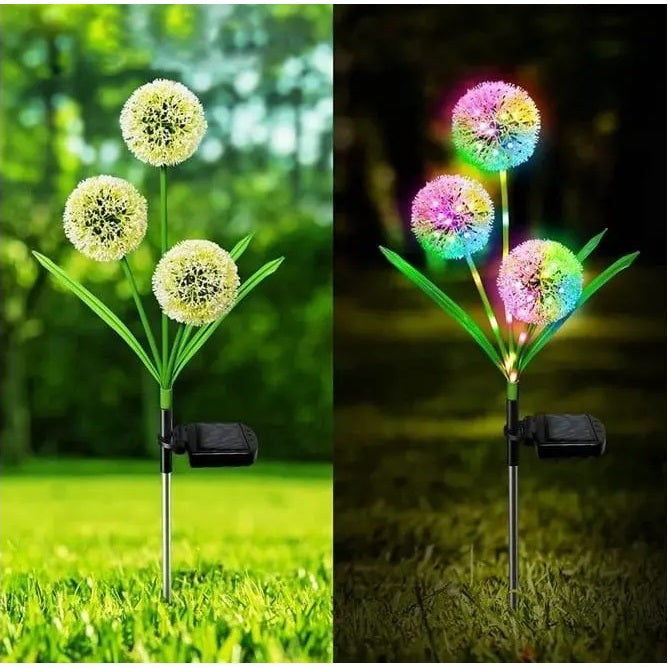 Set 2 x Lampa Solara LED, Decoratiune Gradina, Dandelion