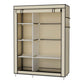 Lichidare de Stoc ! Dulap de Haine Din Panza cu Schelet Metalic, Inchidere cu Fermoar Vertical, Cadrul Stabil 105 x 45 x 175 cm