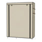 Lichidare de Stoc ! Dulap de Haine Din Panza cu Schelet Metalic, Inchidere cu Fermoar Vertical, Cadrul Stabil 105 x 45 x 175 cm